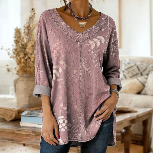 Sara – Blouse met V-hals