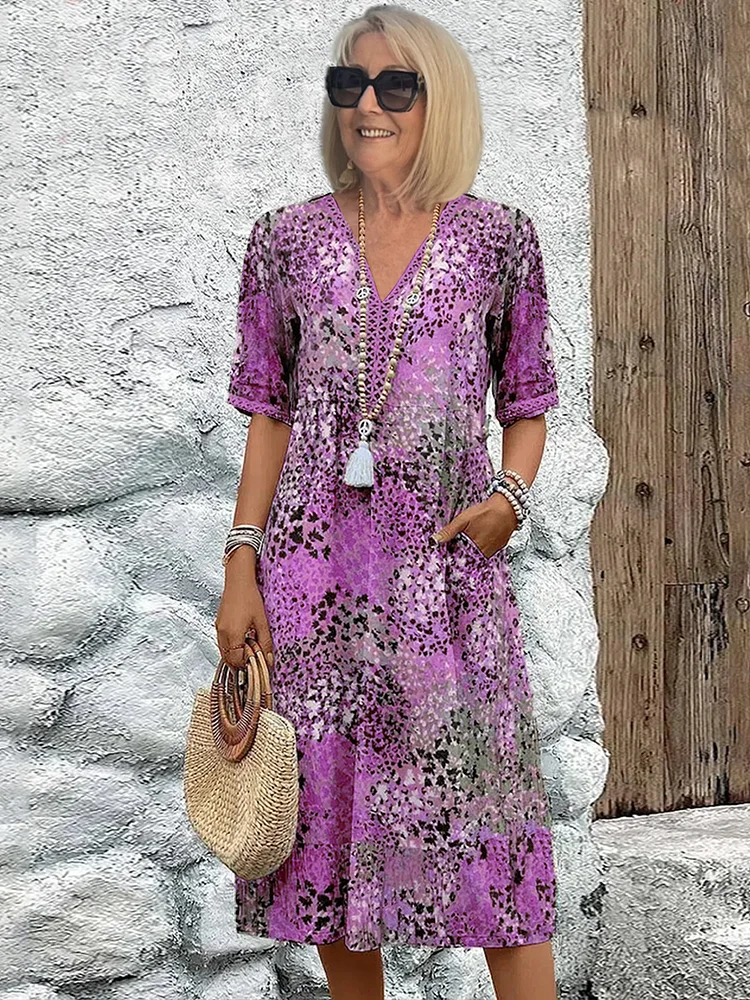 Eva β Jurk met V-hals