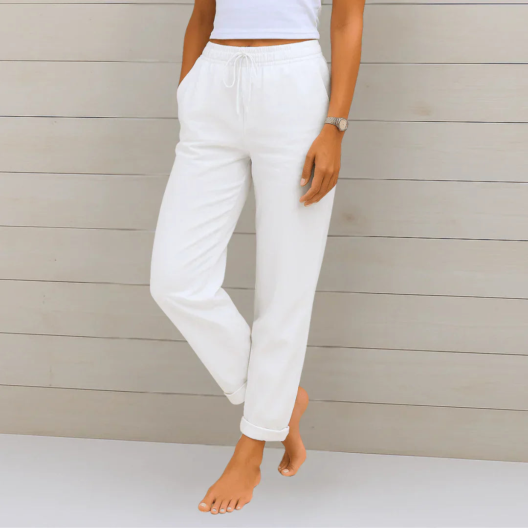 Solena | Luchtige Linnen Broek voor Dames