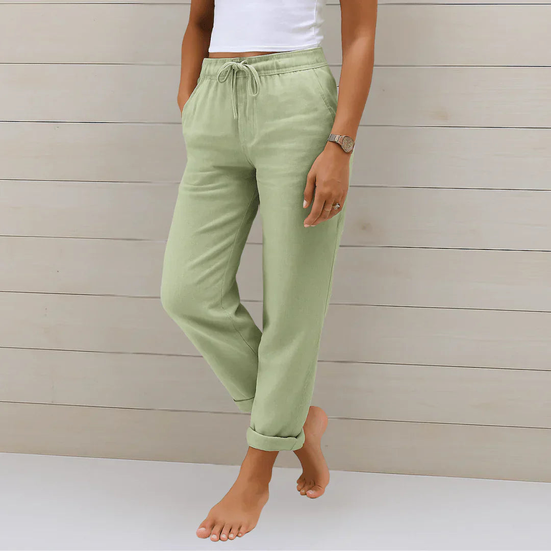 Solena | Luchtige Linnen Broek voor Dames