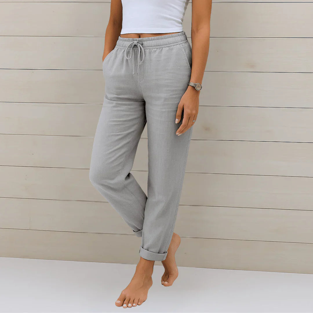 Solena | Luchtige Linnen Broek voor Dames