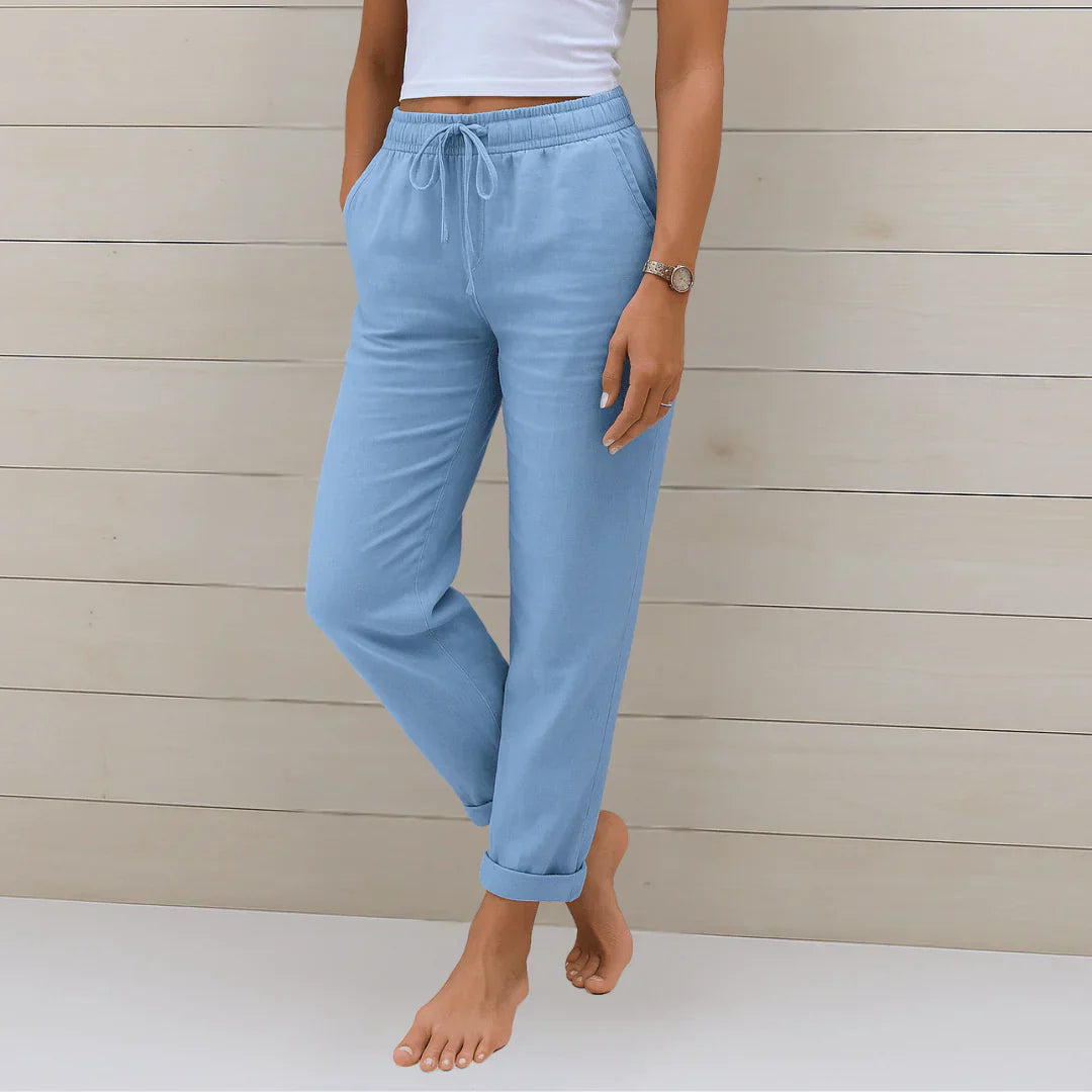 Solena | Luchtige Linnen Broek voor Dames
