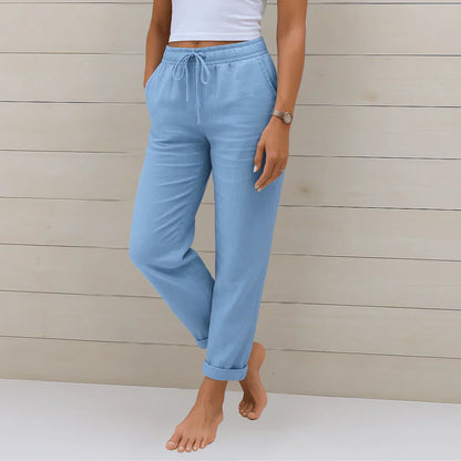 Solena | Luchtige Linnen Broek voor Dames