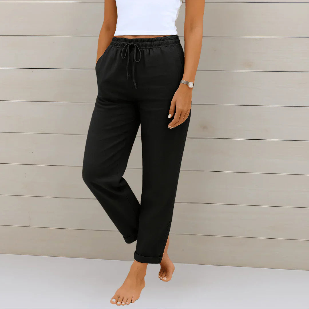 Solena | Luchtige Linnen Broek voor Dames