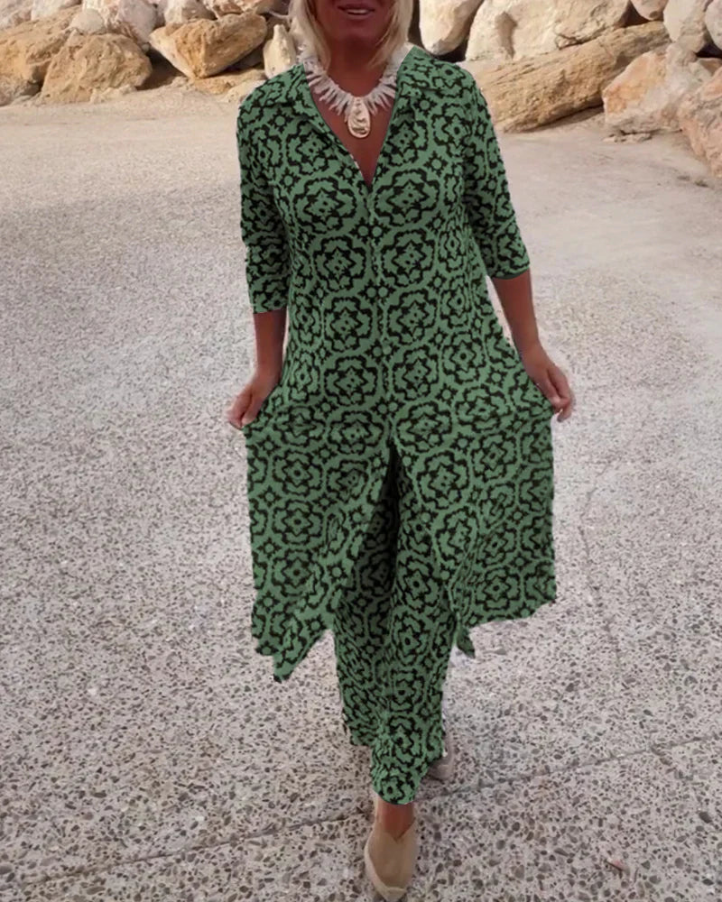 Sari – Set met knoopsluiting