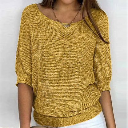 Iris™ | Lichte Zomertrui met 3/4 Mouwen – Comfort & Casual Elegantie