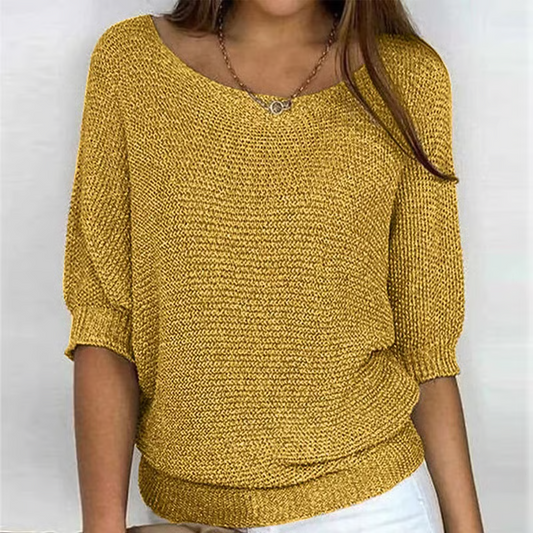 Iris™ | Lichte Zomertrui met 3/4 Mouwen – Comfort & Casual Elegantie