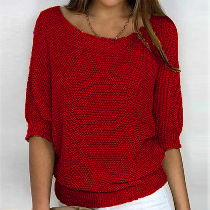 Iris™ | Lichte Zomertrui met 3/4 Mouwen – Comfort & Casual Elegantie