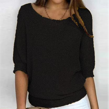 Iris™ | Lichte Zomertrui met 3/4 Mouwen – Comfort & Casual Elegantie