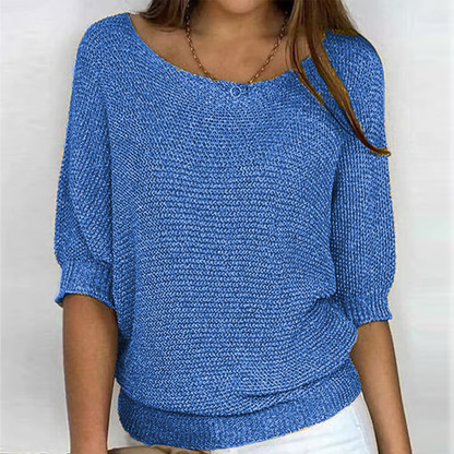 Iris™ | Lichte Zomertrui met 3/4 Mouwen – Comfort & Casual Elegantie