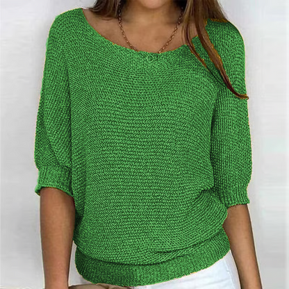 Iris™ | Lichte Zomertrui met 3/4 Mouwen – Comfort & Casual Elegantie