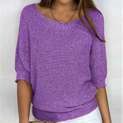Iris™ | Lichte Zomertrui met 3/4 Mouwen – Comfort & Casual Elegantie